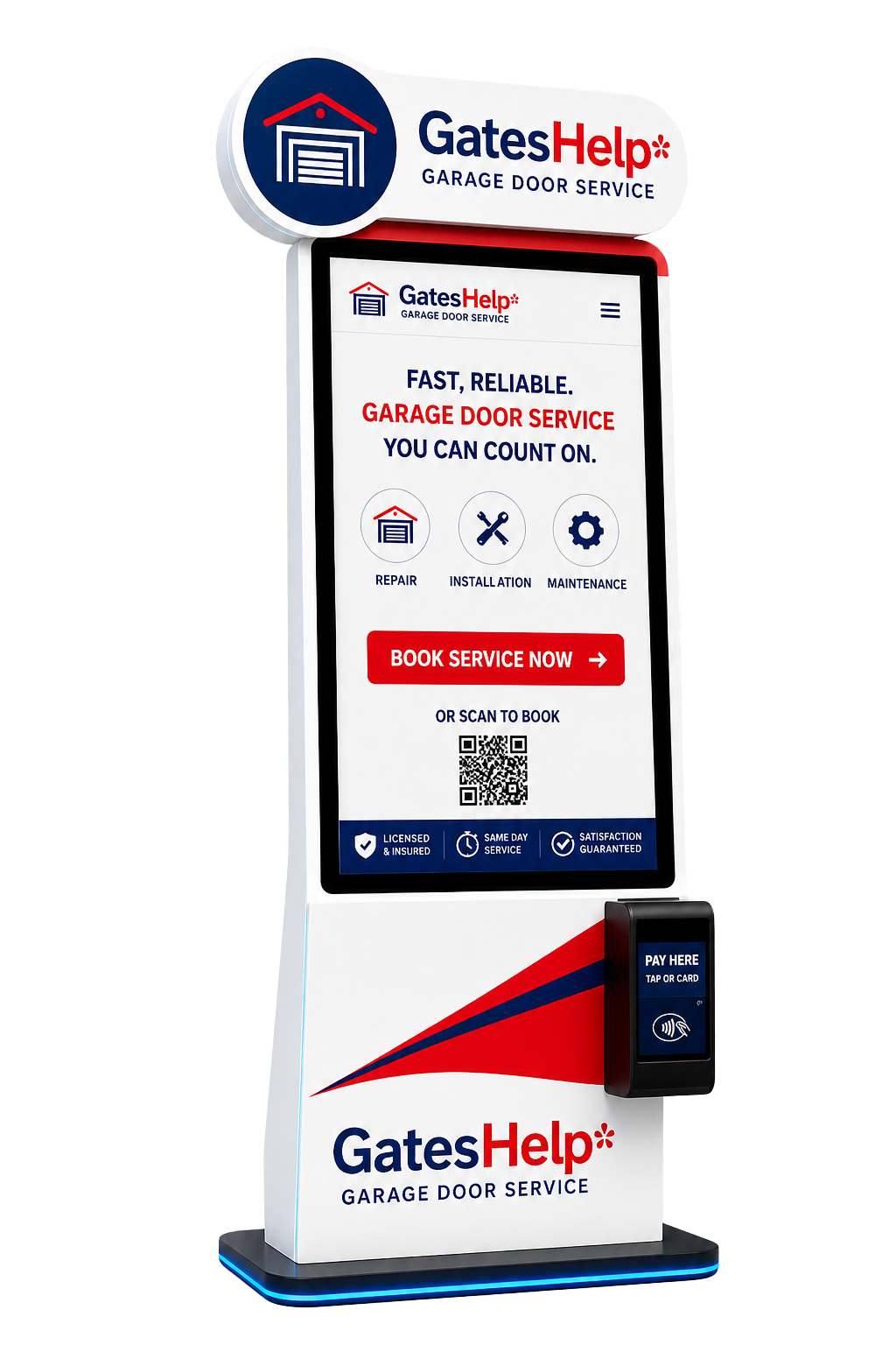 GatesHelp self-service kiosk